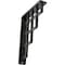 Ekena Millwork Diane Wrought Iron Bracket, (Single center brace), Antiqued Pewter 1 1/2"W x 5 1/2"D x 8"H BKTM01X05X08SDIAPW - alternate 1